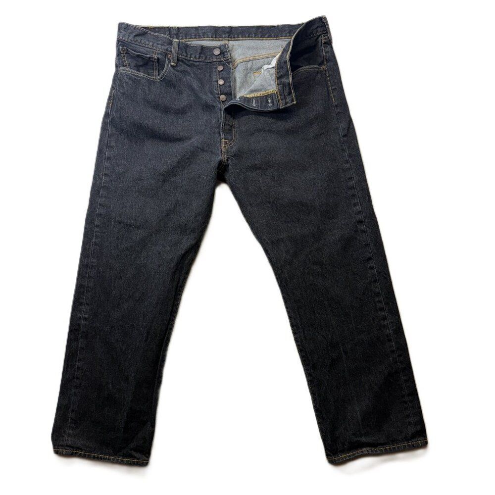 Levi’s 501 Men’s Jeans 42x30 – Dark Wash Denim – Original Button Fly – Classic